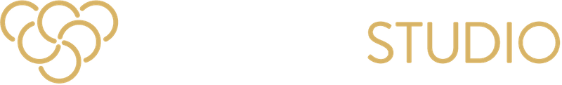 Bloom logo, golden circles next to Bloom Studio logo